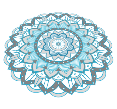 Round mat mandala vinyl carpet - TenStickers