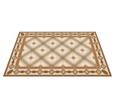 Portuguese tiles vinyl living room rug - TenStickers