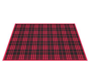 Christmas tartan pattern  stripes vinyl carpet - TenStickers
