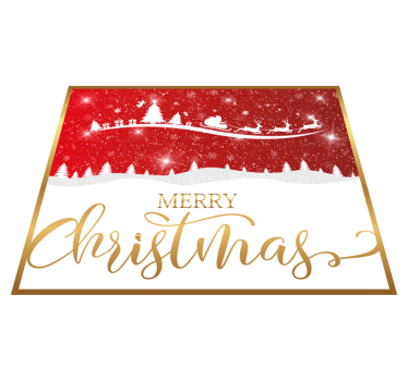 Christmas wave living room rug - TenStickers
