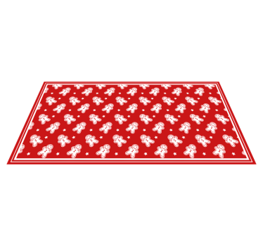 Christmas Cookies living room rug - TenStickers