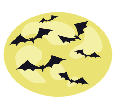 Halloween bat night pattern vinyl carpet - TenStickers