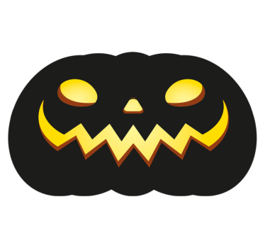 Terrifying halloween pumpkins living room rug - TenStickers
