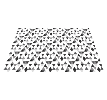 Black and white triangles geometric vinyl carpet - TenStickers