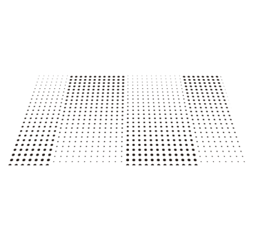 Black dots with lines white - TenStickers