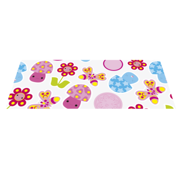 Cartoon flowers kids vinyl carpet - TenStickers
