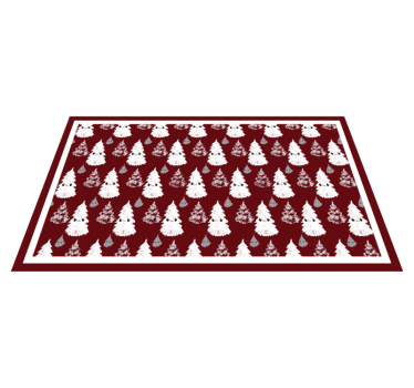 Christmas tree funny  Christmas rug - TenStickers