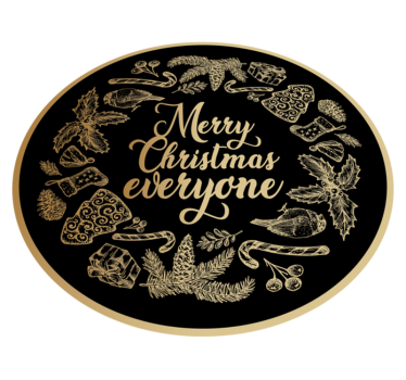 merry christmas everyone Christmas rug - TenStickers