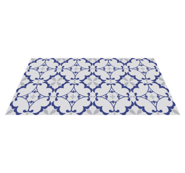 Mosaic light grey vinyl carpet - TenStickers