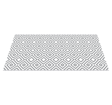 Panorama grey squares modern vinyl rug contemporary rugs - TenStickers