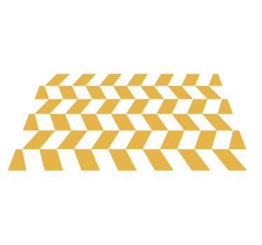 Geometric white and yellow figures  geometric carpets - TenStickers