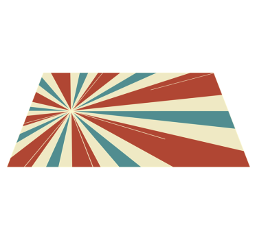 Retro Lines retro rug - TenStickers