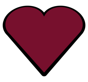 heart shape red rug - TenStickers