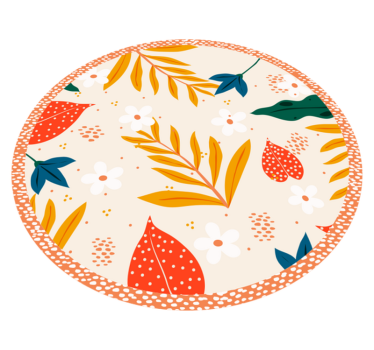 Spring Flowers flower rug - TenStickers