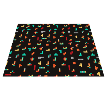 Retro Tetris retro rug - TenStickers