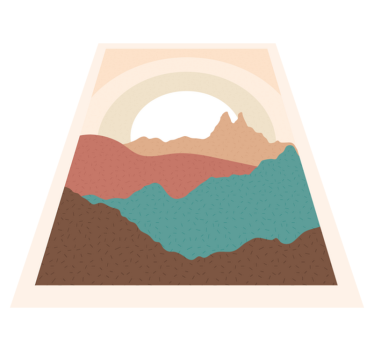 Sunrise in the Forest nature carpet - TenStickers
