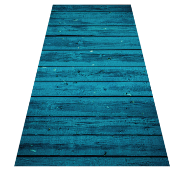 blue wood wood effect vinyl flooring - TenStickers