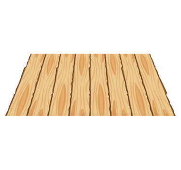Wooden Stripes wood vinyl rug - TenStickers