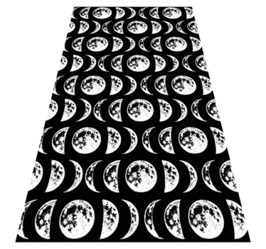 Moon phases contemporary rugs - TenStickers