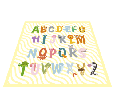 Animal Alphabet rug - TenStickers