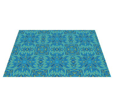 Ethnic pattern style vinyl rugs - TenStickers