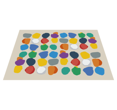 regular paint splashes minimalist carpet - TenStickers