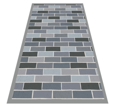 Brickwork Pattern vinyl rug - TenStickers