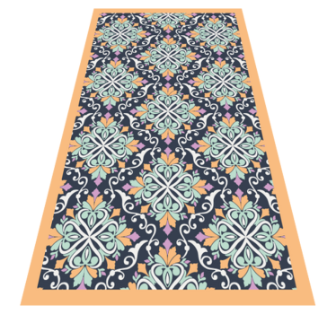vintage pattern vinyl rug - TenStickers