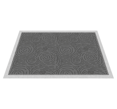 Swirling Patterns textured vinyl rug - TenStickers