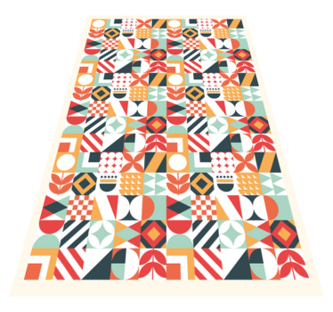 different patterns mosaic vinyl flooring - TenStickers