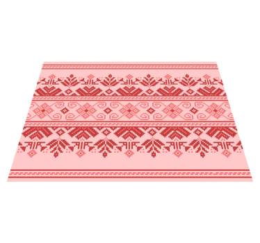 Folk art ethnic style rugs - TenStickers