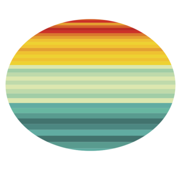 multicolour stripes stripes rug - TenStickers