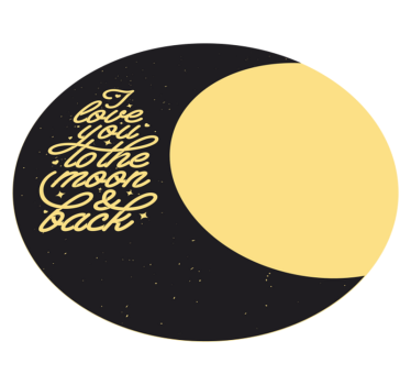 Love you to the moon and back bespoke rugs - TenStickers