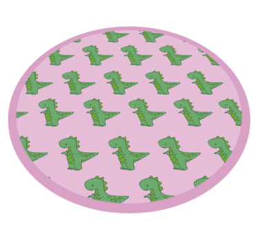 little dinosaurs on pink  kids vinyl carpet - TenStickers