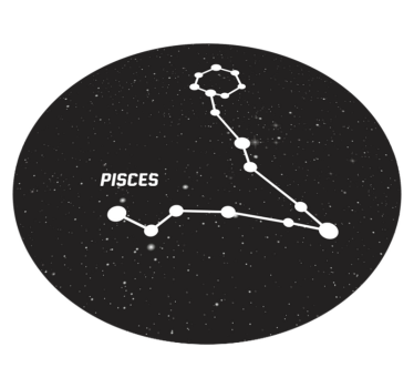 Zodiac sign Pisces contemporary rugs - TenStickers