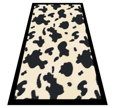 Cowhide Pattern animal print vinyl rug - TenStickers