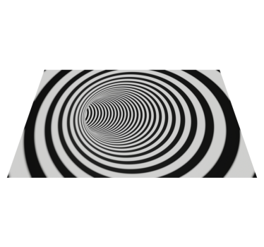 3d tunnel geometric carpets - TenStickers