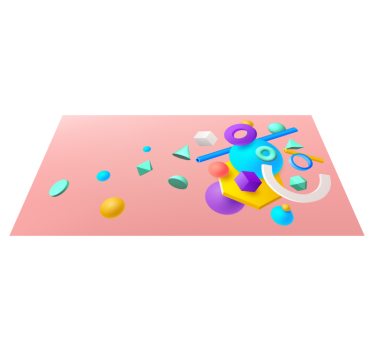 Basic 3d shapes contemporary rugs - TenStickers