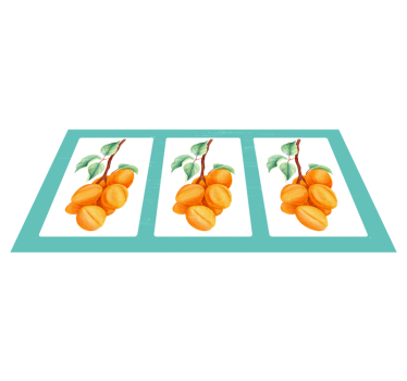 Retro apricot nature carpet - TenStickers