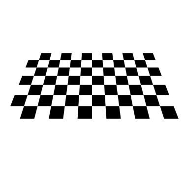black and white tiles retro rug - TenStickers