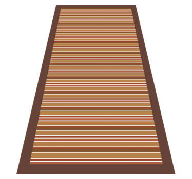 Brown ropes minimalist carpet - TenStickers