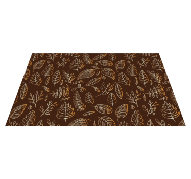 Golden autumn retro rug - TenStickers