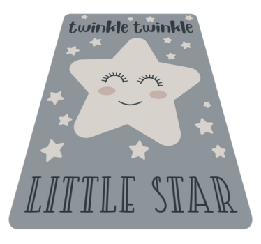 twinkle twinkle little star song  star carpet - TenStickers