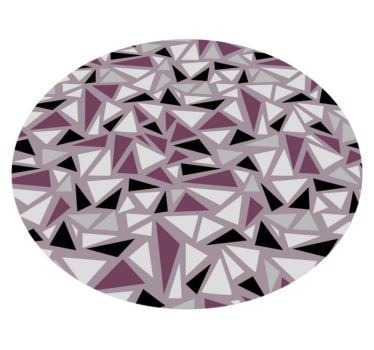 Mosaic Purple mosaic vinyl flooring - TenStickers