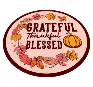 Grateful thankful and blessed bespoke rugs - TenStickers