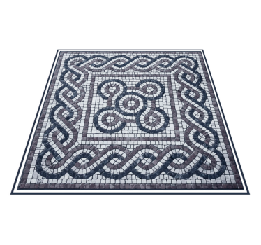Pebble stone mosaic vinyl rug - TenStickers