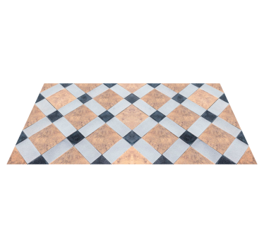 Vintage Mable pattern retro rug - TenStickers