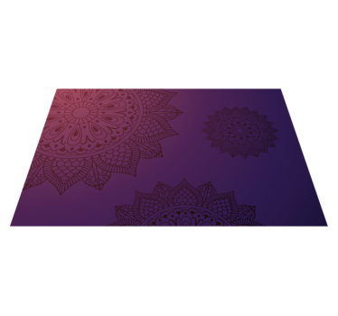 Bright blue and light mandala mat - TenStickers