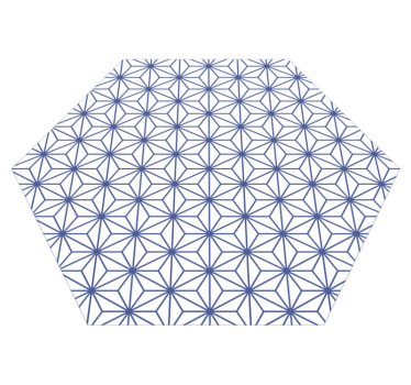 Blue stars  mosaic vinyl flooring - TenStickers
