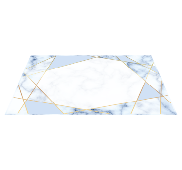 Blue and grey marble mosaic vinyl flooring - TenStickers